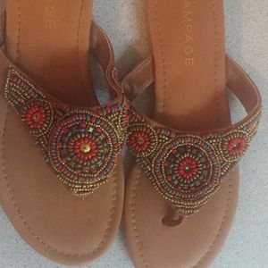 Rampage beaded sandals